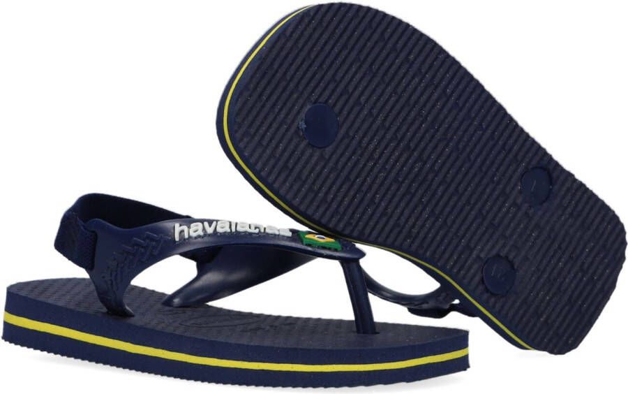 HAVAIANAS Blauwe Slippers Baby Brasil Logo Ii
