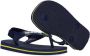 Havaianas Baby Brasil Logo II teenslippers met hielbandje blauw Rubber 22 - Thumbnail 7
