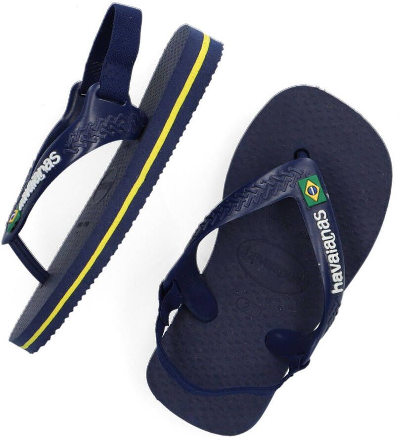 HAVAIANAS Blauwe Slippers Baby Brasil Logo Ii