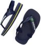 Havaianas Baby Brasil Logo II teenslippers met hielbandje blauw Rubber 22 - Thumbnail 8