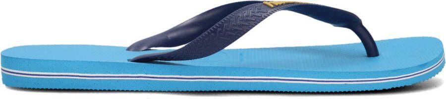 HAVAIANAS Blauwe Teenslippers Brasil Logo