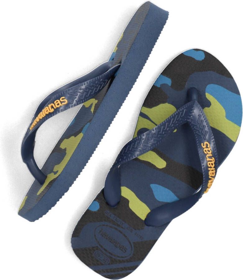 HAVAIANAS Blauwe Slippers Top Camu Kids