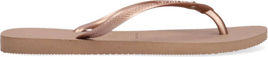 Havaianas Bronzen Teenslippers Slim Crystal Sw Ii