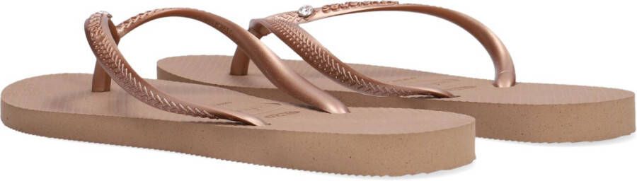 Havaianas Bronzen Teenslippers Slim Crystal Sw Ii