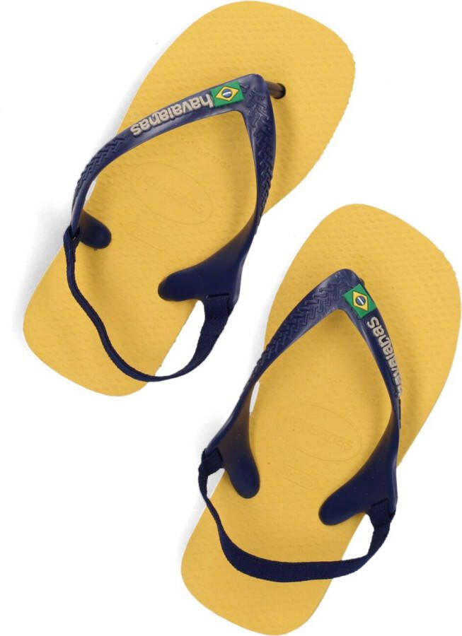 HAVAIANAS Gele Teenslippers Baby Brasil Logo Ii