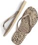 Havaianas Slim Animals teenslippers met panterprint goud - Thumbnail 12