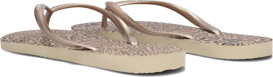 HAVAIANAS Gouden Teenslippers Slim Animals