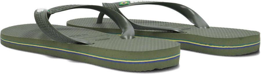 HAVAIANAS Groene Slippers Brasil Logo