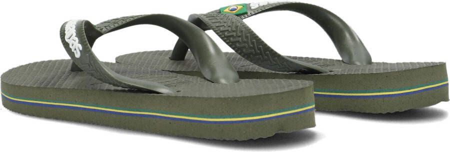 HAVAIANAS Groene Slippers Brasil Logo Kids