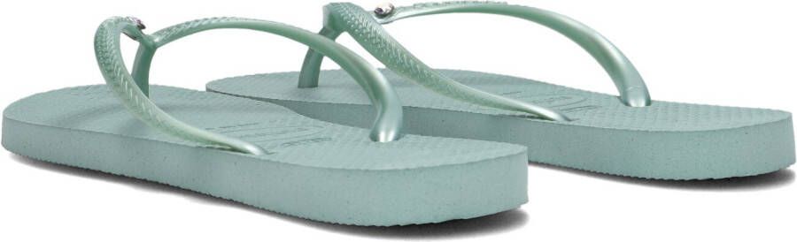 HAVAIANAS Groene Teenslippers Slim Crystal Sw Ii