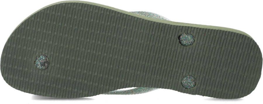 HAVAIANAS Groene Teenslippers Slim Logo Metallic