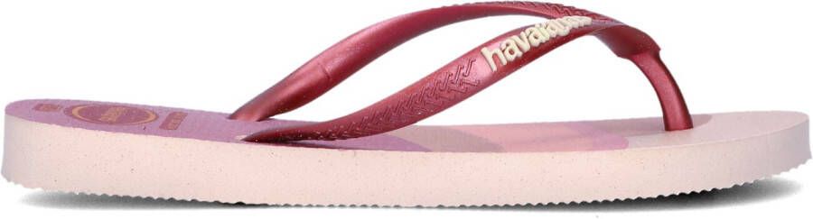 HAVAIANAS Roze Teenslippers Kids Slim Palette Glow