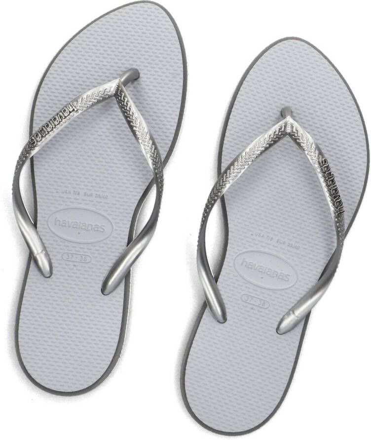 HAVAIANAS Zilveren Slippers Slim Point
