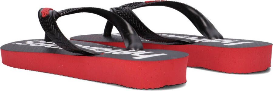 HAVAIANAS Zwarte Teenslippers Kids Top Logomania