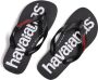 Havaianas Top Logomania 2 Unisex Slippers Zwart Rood - Thumbnail 10