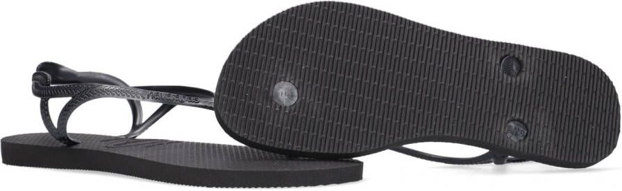 HAVAIANAS Zwarte Teenslippers Luna