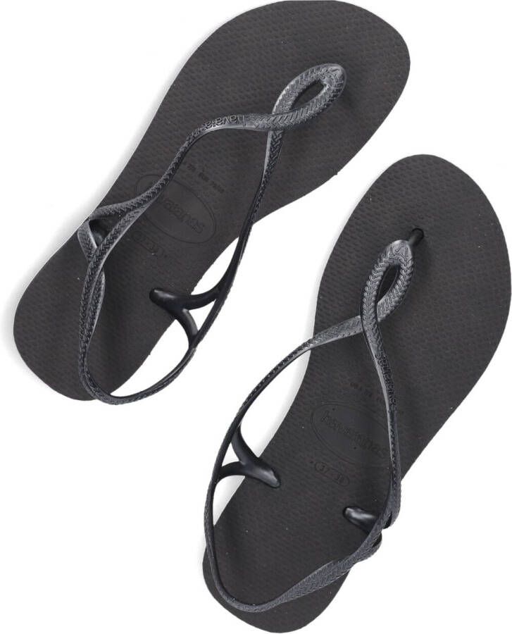 HAVAIANAS Zwarte Teenslippers Luna