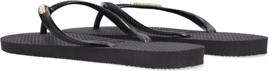 HAVAIANAS Zwarte Slippers Slim Logo Metallic