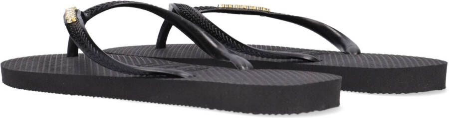 HAVAIANAS Zwarte Teenslippers Slim Logo Metallic