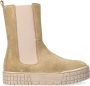 Bruin Tinten H2368 Chelsea boots Enkellaarsjes Meisjes Beige - Thumbnail 4