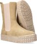 Bruin Tinten H2368 Chelsea boots Enkellaarsjes Meisjes Beige - Thumbnail 4