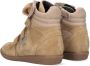 Bruin Tinten H1556 Hoge sneakers Meisjes Beige - Thumbnail 3