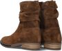 Hip H1738 Enkellaarsjes Enkelboots met rits Meisjes Kids Cognac - Thumbnail 3