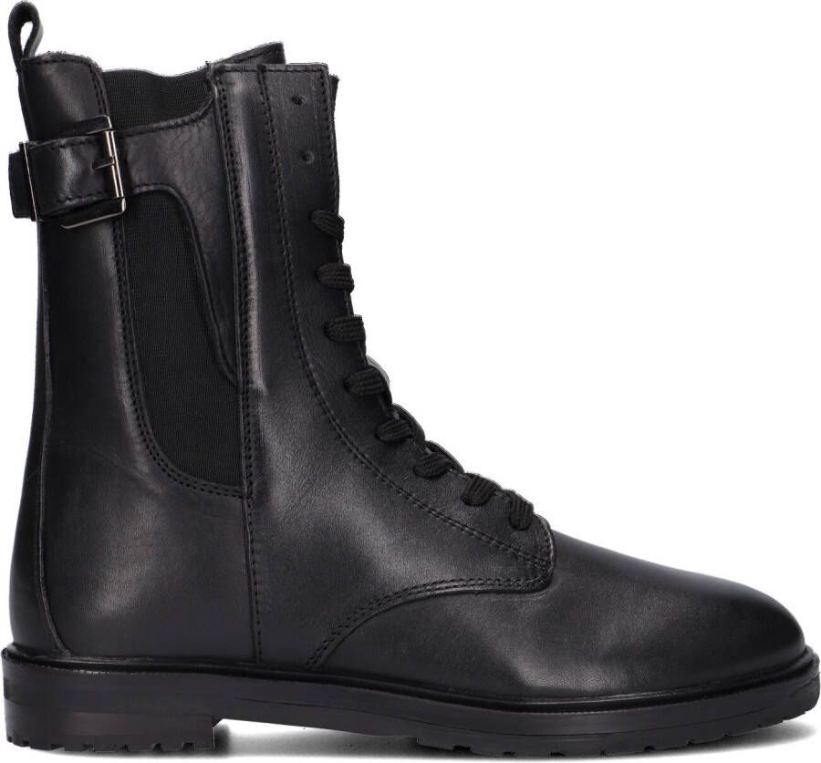 Hip H1314 Veterboots Laarzen Met Veters Meisjes Kids Zwart - Foto 2