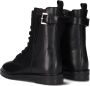 Hip H1314 Veterboots Laarzen Met Veters Meisjes Kids Zwart - Thumbnail 3