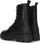 Hip H1626 Veterboots Laarzen Met Veters Meisjes Kids Zwart - Thumbnail 4