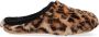 Hot Potatoes pantoffels met panterprint beige bruin Meisjes Imitatiebont 38 - Thumbnail 5