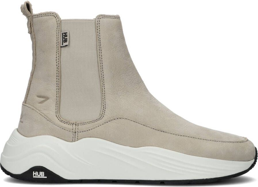 HUB Taupe Chelsea Boots Flow