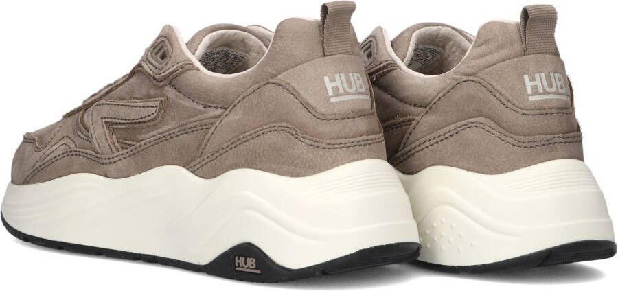 HUB Taupe Lage Sneakers Glide-w
