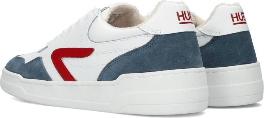 HUB Witte Lage Sneakers Court-z Men