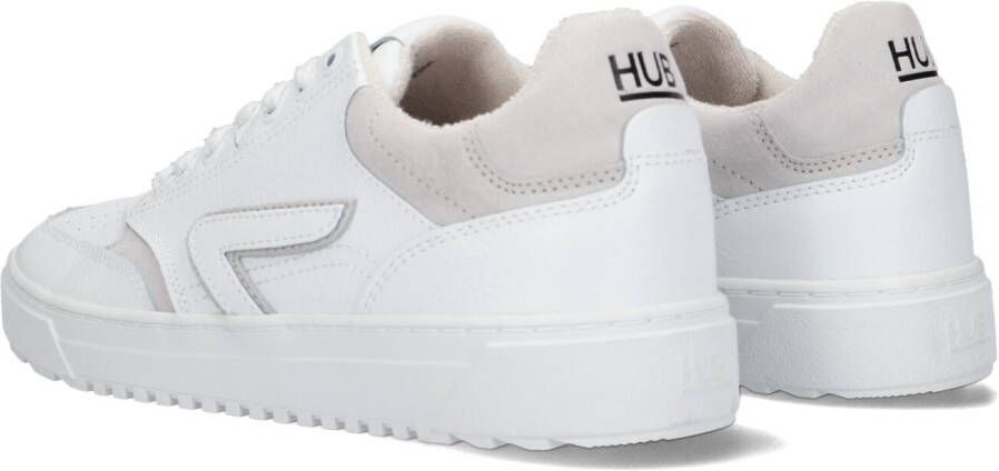 HUB Witte Lage Sneakers Duke