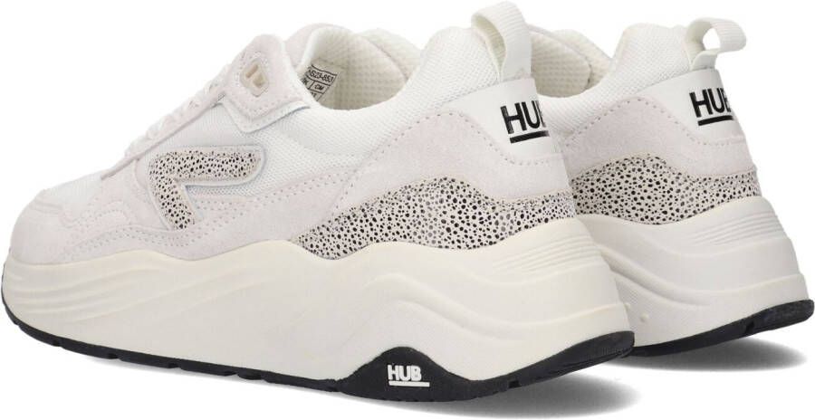 HUB Witte Lage Sneakers Glide-z