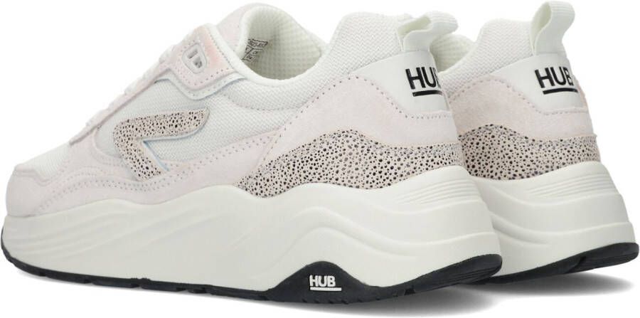 HUB Witte Lage Sneakers Glide-z