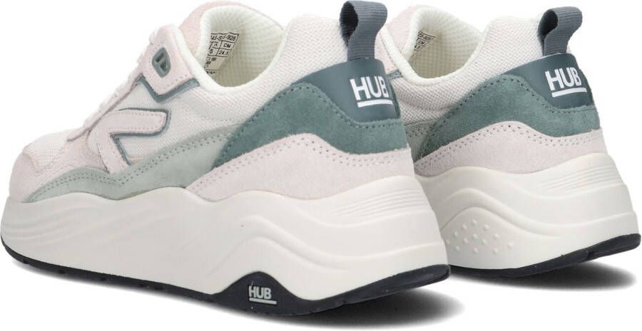 HUB Witte Lage Sneakers Glide-z