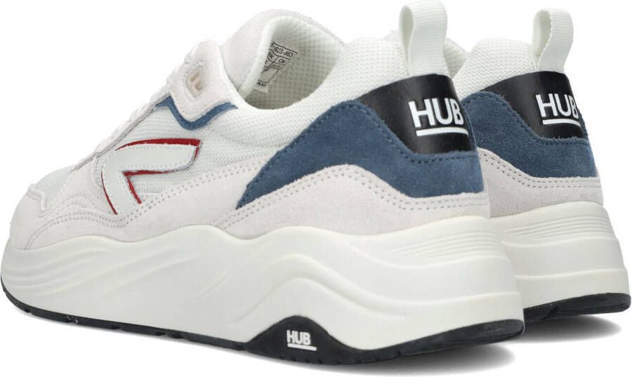 HUB Witte Lage Sneakers Glide-z Men