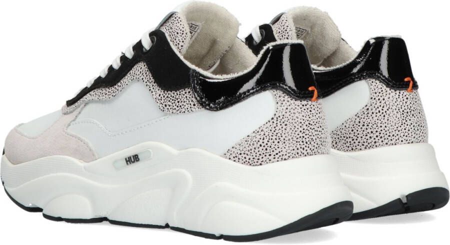 HUB Witte Lage Sneakers Rock-w