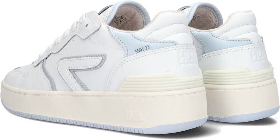 HUB Witte Lage Sneakers SmAsh