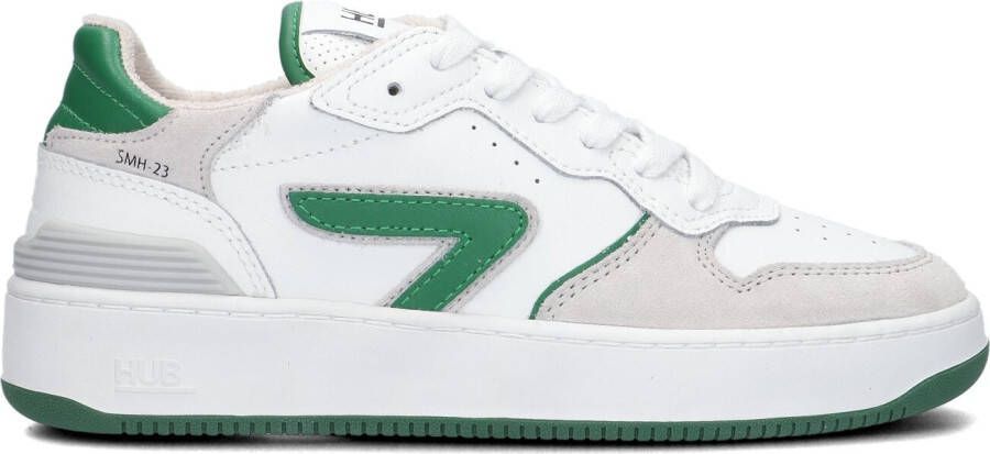 HUB Witte Lage Sneakers SmAsh