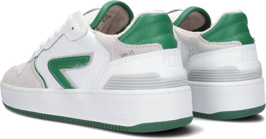 HUB Witte Lage Sneakers SmAsh