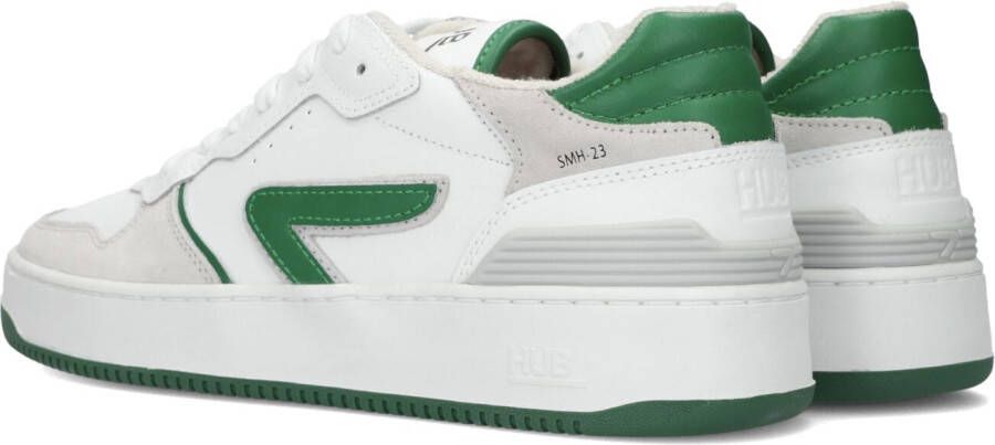 HUB Witte Lage Sneakers SmAsh Heren