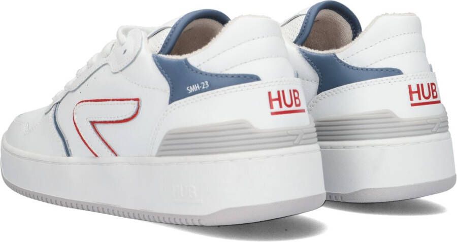 HUB Witte Lage Sneakers SmAsh Heren