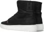 Hub Chess 3.0 Hoge sneakers Leren Sneaker Dames Zwart - Thumbnail 4