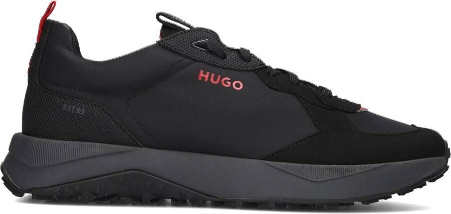 Hugo Zwarte Lage Sneakers Kane Run