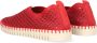 Ilse Jacobsen Instappers Dames Instapschoenen Damesschoenen Canvas Tulip 3275 Rood - Thumbnail 7