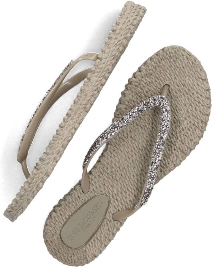 ILSE JACOBSEN Taupe Teenslippers Cheerful03g