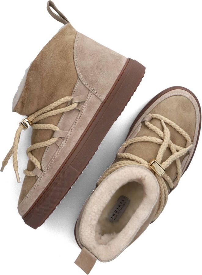 INUIKII Beige Vachtlaarzen Classic Low